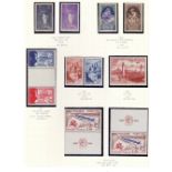 FRANCE STAMPS : Album page with lightly M/M issues inc 1939 Nansen Fund pair,