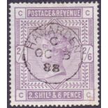 GREAT BRITAIN STAMPS : GB : 1883 2/6 Lilac,