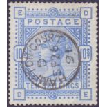 GREAT BRITAIN STAMPS : GB : 1883 10/- Ultramarine,