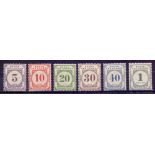 STAMPS : Kenya and Uganda 1928 Postage Dues lightly mounted mint set to 1/- SG D1-D6 Cat £100