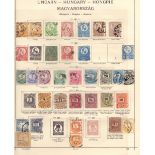 HUNGARY STAMPS : 1871 to 1946 mint & used collection on old time Schaubek printed album pages.