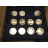 OLD COINS : Four presentation cases of mainly Silver coins,