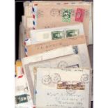 POSTAL HISTORY : French Colonies covers, many of which are airmails,
