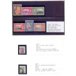 HONG KONG STAMPS : Album page with 1941 Centenary set lightly M/M,