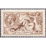 GREAT BRITAIN STAMPS : GB : 1915 2/6 Pale Yellow Brown DLR,