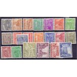 BERLIN STAMPS : 1948 Berlin Buildings unmounted mint set of 21 SG B35-53 Cat £1000