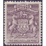 Rhodesia stamps : 1892 2/6 Grey Purple,