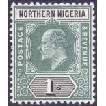Northern Nigeria Stamps : 1905 Edward VII 1/- Green and Black,