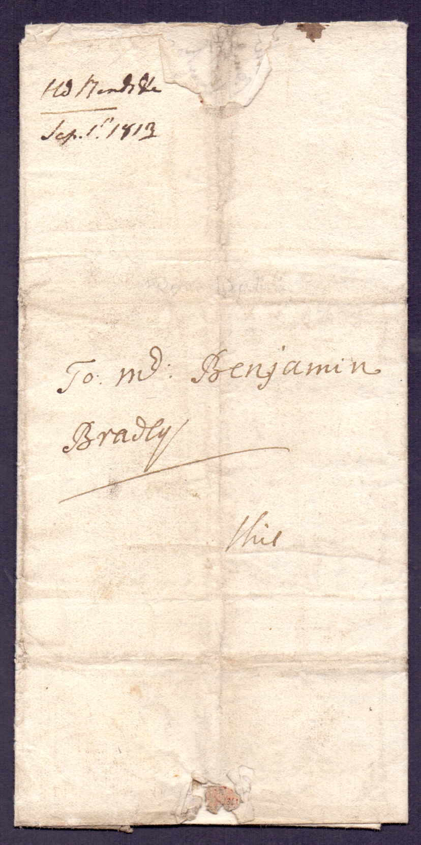 POSTAL HISTORY : GB: 1705 entire from Dublin relating to payment of a debt,