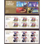 2012 Olympics and Paralympics gold medal minisheets.