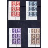 Great Britain Stamps : 2000 Enchede high value defins in blocks of 6 , £1.50, £2.00 , £3.00 and £5.