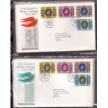 STAMPS : ROYALTY : 1977 Silver Jubilee tour covers,