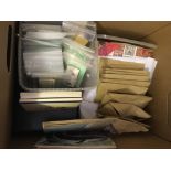 Accumulation of cigarette and tea cards in albums and tub, many part sets,