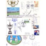 CRICKET : small batch of signed covers, Mike Atherton, Nasser Hussain, Alan Lamb,