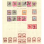 BERMUDA STAMPS : Collection on eight album pages of mint & used with issues from 1902 to 1937.