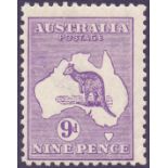 AUSTRALIAN STAMPS : 1916 GV 9d Violet Die IIb,