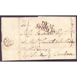 POSTAL HISTORY : SHIP LETTER: DEAL, 1769 commercial letter from a wealthy merchant in Kingston,