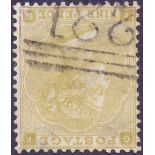 GREAT BRITAIN STAMPS : GB 1862 9d Bistre (FG) fine used with INVERTED Wmk SG 86wi Cat £650