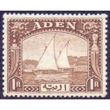 ANTIGUA STAMPS : 1937 GVI 1r Brown,