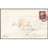 GREAT BRITAIN POSTAL HISTORY : 1842 plate 23 Penny Red,