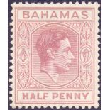 BAHAMAS STAMPS : 1938 1/2d Brown Purple unmounted mint,