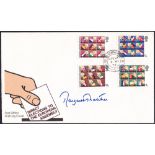 AUTOGRAPHS : MARGARET THATCHER signed 1979 EEC first day cover cancelled by scarce House of Commons