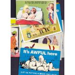24 Comic and Adult postcards, mainly contemporary with a few modern,
