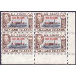 Falklands Stamps - South Shetland 1944 6d Blue Black and Brown,