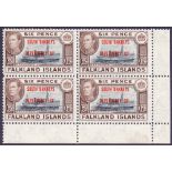 Falklands Stamps - South Orkneys 1944 6d Blue Black and Brown,