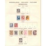 NETHERLANDS STAMPS : 1864 to 1949 mint & used collection on Schaubek printed pages.