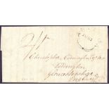 POSTAL HISTORY : ANTIGUA, 1813 entire from Antigua to Sir Christopher Codrington MP,