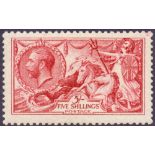 GREAT BRITAIN STAMPS : 1915 5/- Carmine,