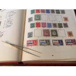 BRITISH COMMONWEALTH Stamps : Stamp collection in two Red Imperial albums,