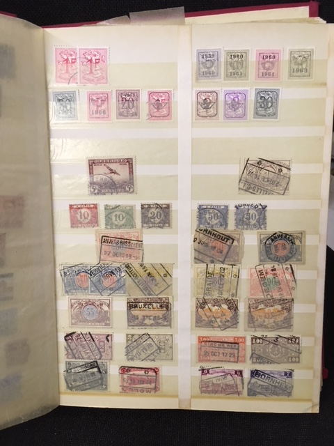 STAMPS : Stockbook with Belgium mint & used sets & singles, GB from QV to QEII, - Image 2 of 3