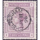 GREAT BRITAIN STAMPS : 1883 2/6 Deep Lilac , very fine used cancelled by Cheltenham CDS.