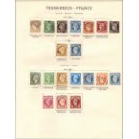 FRANCE STAMPS : 1849 to 1890s mint but mostly used collection of classic issues.