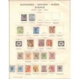 SWEDEN STAMPS : 1855 to 1940s mint & used collection on Schaubek printed pages.