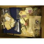 STAMPS : All World Glory Box of mainly loose stamps in packets plus a couple of old time albums,