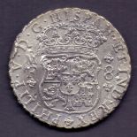 COINS : 1738 Spanish 8 Reales silver coin from the shipwreck of the Hollandia.