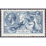 GREAT BRITAIN STAMPS : 1919 10/- Dull Blue,