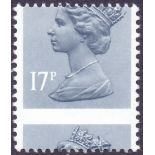 GREAT BRITAIN STAMPS : 1983 17p Grey Blue Dramatic MIS-PERF,