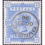 GREAT BRITAIN STAMPS : 1883 10/- Ultramarine,