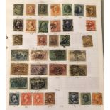 STAMPS : USA Small used collection 1870-1970 with many early classics including Columbus issues to