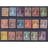 NEW ZEALAND STAMPS : Small selection of early Chalon heads used,