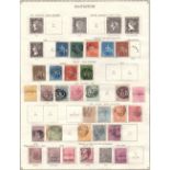 MAURITIUS STAMPS : 1854 - 1913 mint and used on album pages,