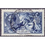 GREAT BRITAIN STAMPS : 1913 10/- Indigo Blue,