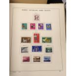 STAMPS : France and Switzerland Schaubek printed albums,