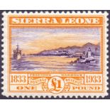 SIERRA LEONE STAMPS : 1933 WILBERFORCE m