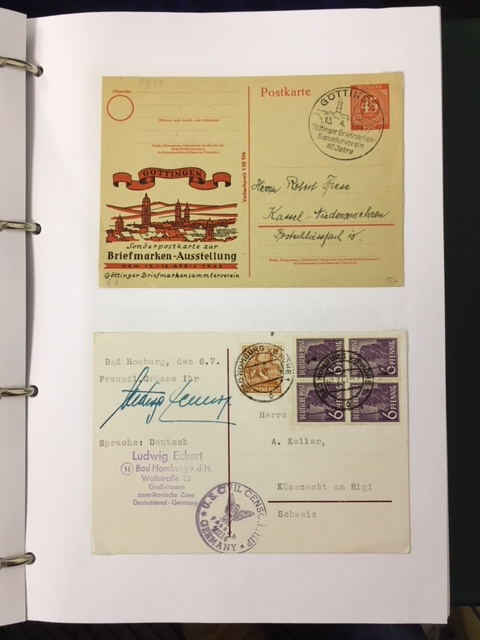 POSTAL HISTORY : GERMANY, on album pages