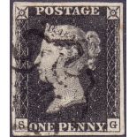 GREAT BRITAIN STAMPS: PENNY BLACK Plate